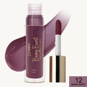 MARS Candylicious Sheer Lip Gloss – Hydrating & High Shine – Shade 12 Berry Burst (4 ml)